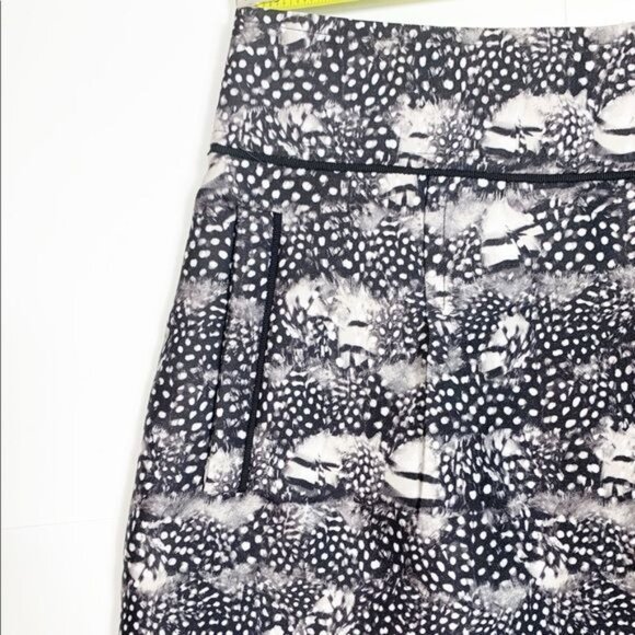 J Crew Abstract Patterned Fully Lined Preppy Mini Skirt Pockets Size 2 - Picture 5 of 11